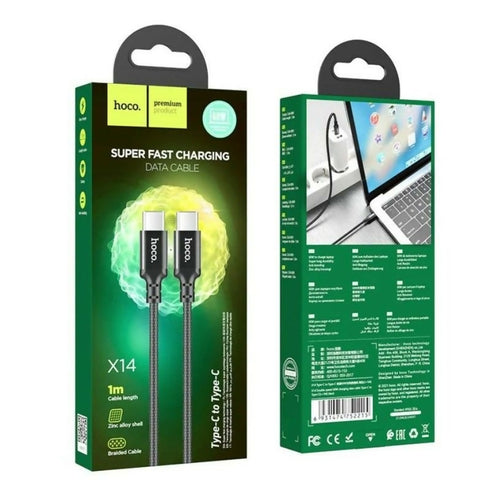 Charging Data Cable 60Watt With USB-c To USB-C 1M cable-HOCO-X14